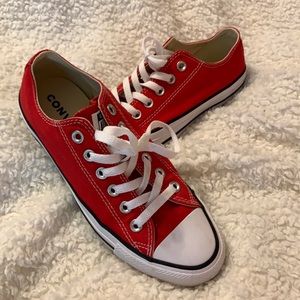 Converse red shoes